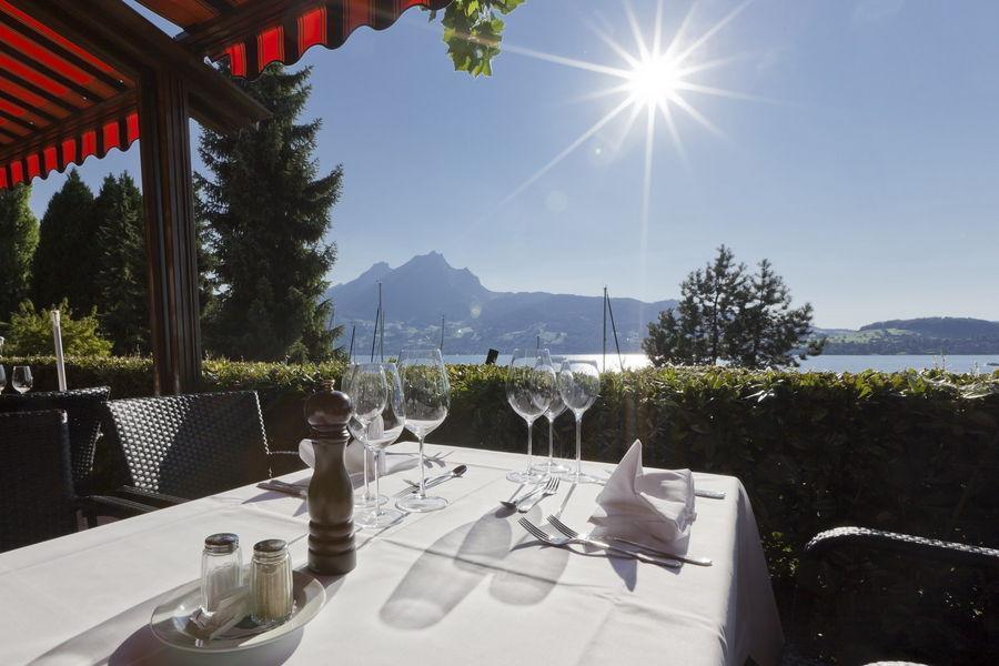 Gastehaus Baumgarten Hotell Kehrsiten Exteriör bild