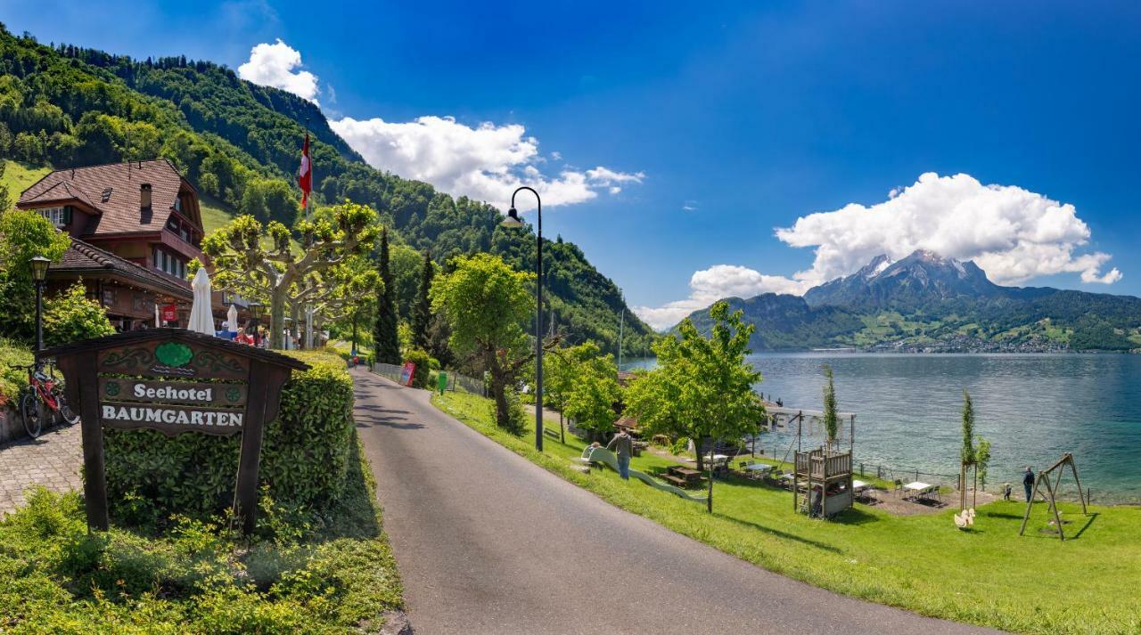 Gastehaus Baumgarten Hotell Kehrsiten Exteriör bild